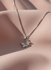 925 Sterling Silver Olive Branch Leaf Pendant Necklace (Box Chain)