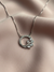 925 Sterling Silver Circle Leaf Pendant Necklace (Box Chain)