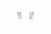 925 Sterling Silver Enchanted Twin Butterfly Stud Earrings