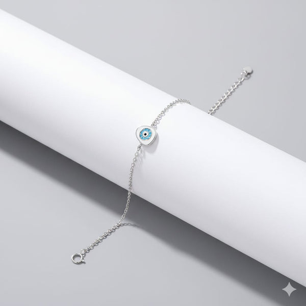 Mother-of-Pearl Evil Eye Bracelet