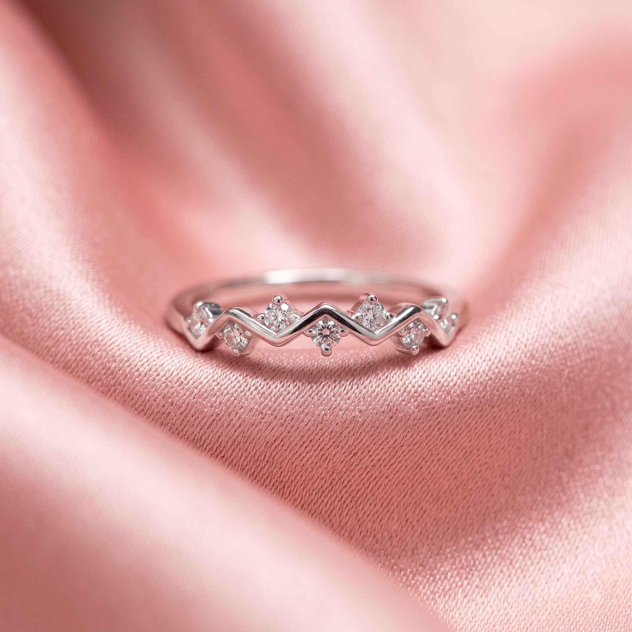 Starlight Wave Minimalist Ring