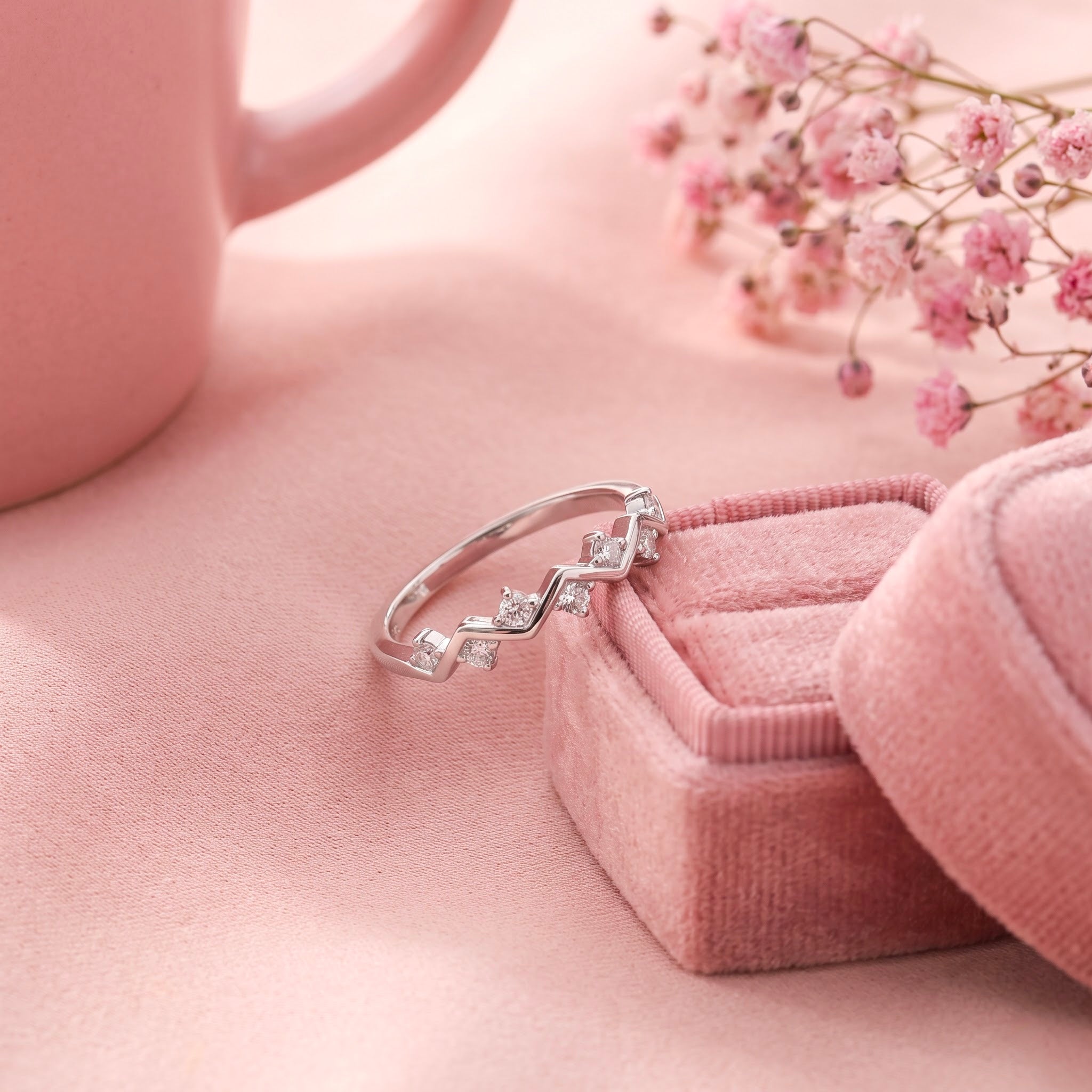 Starlight Wave Minimalist Ring
