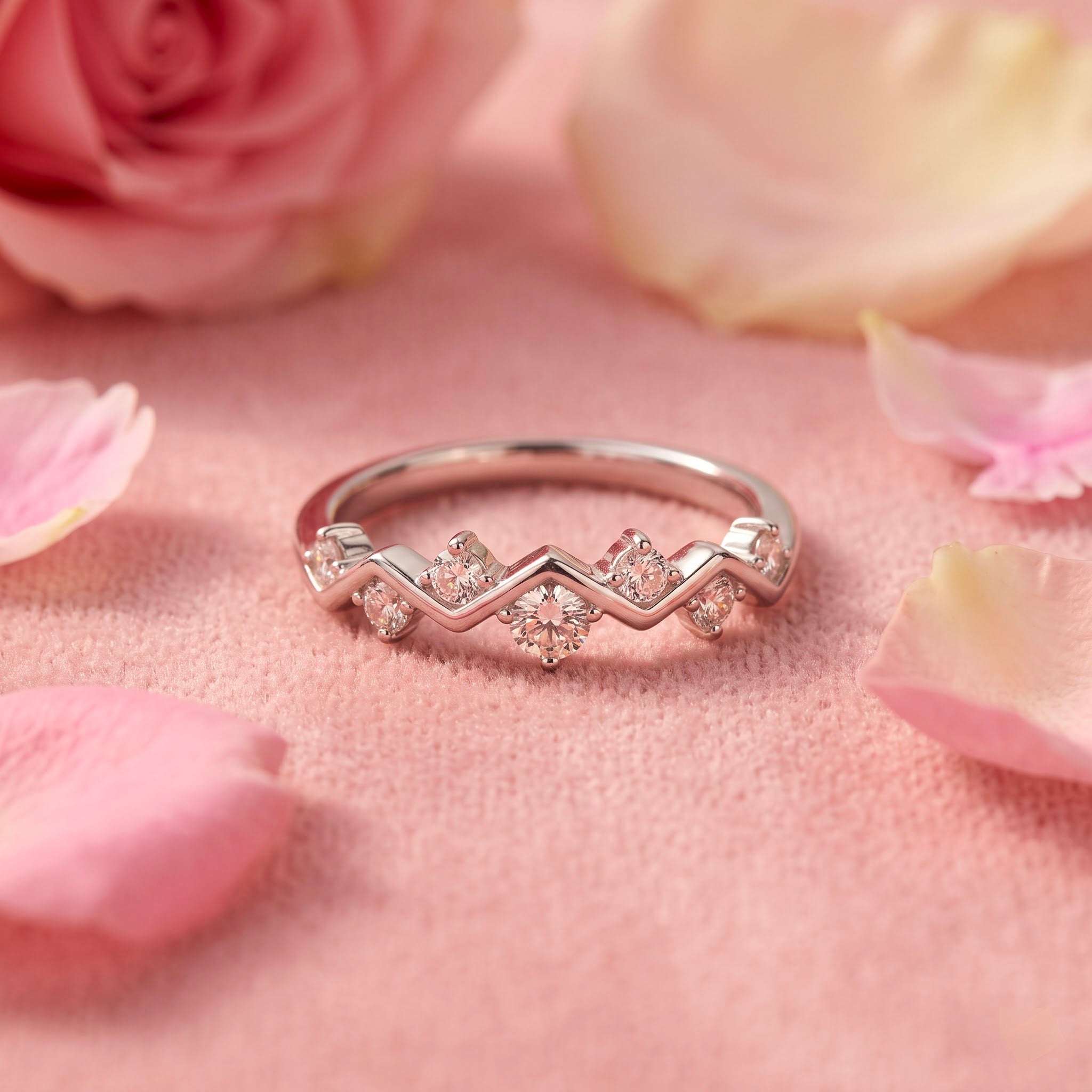 Starlight Wave Minimalist Ring