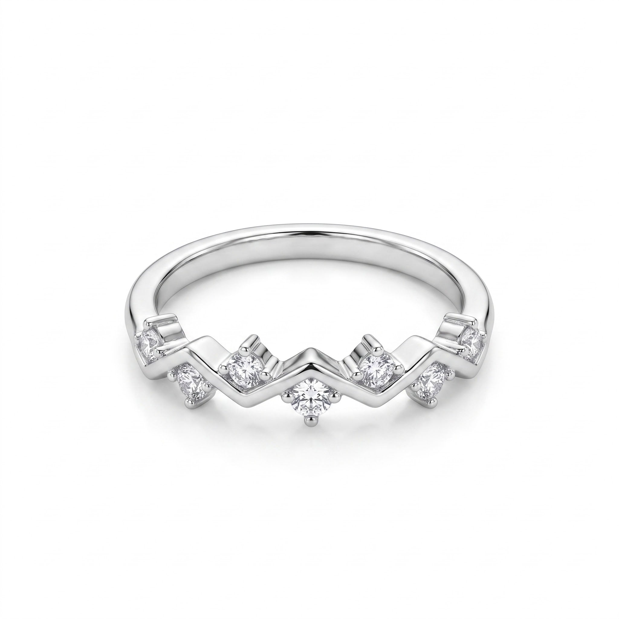 Starlight Wave Minimalist Ring