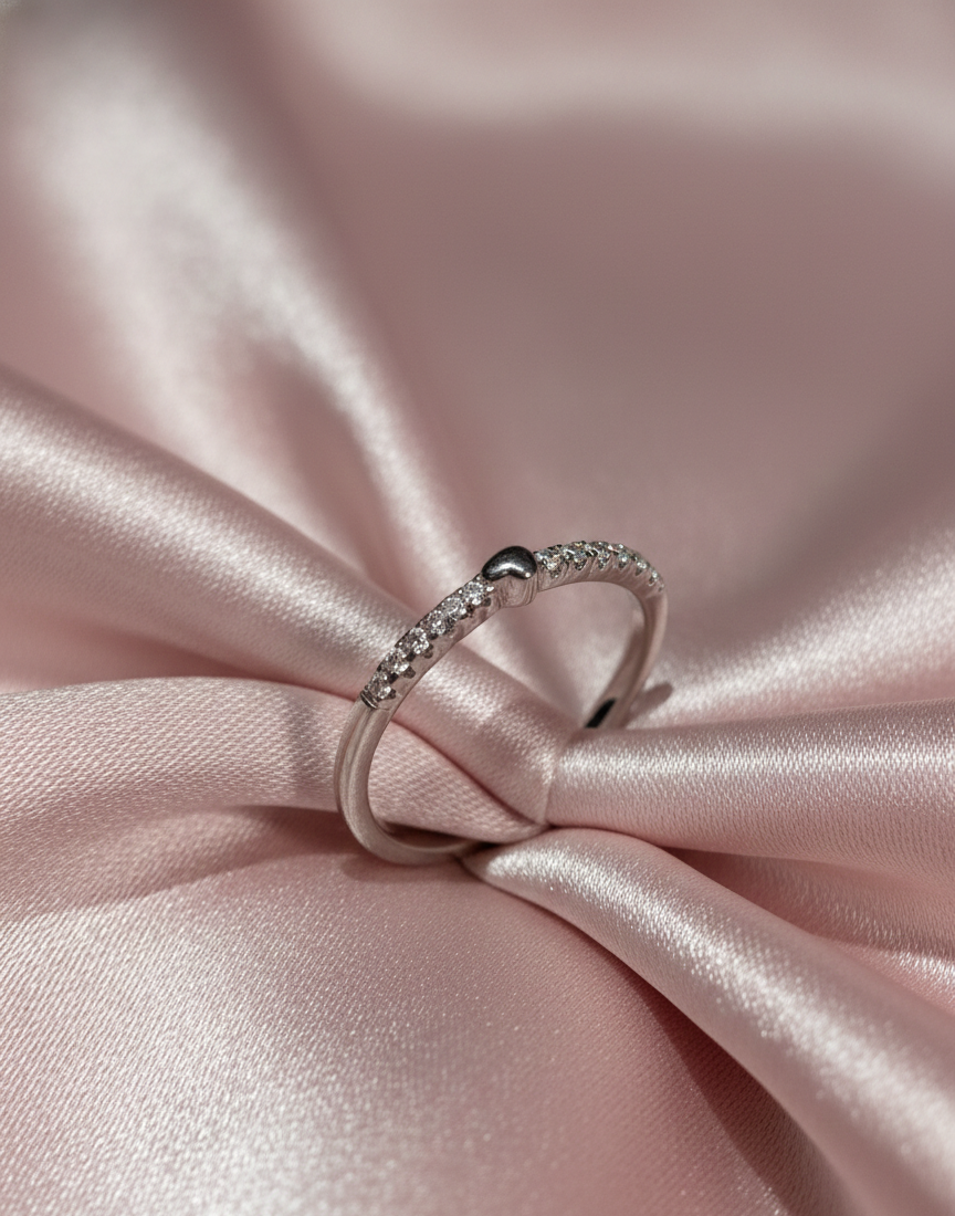 Arna's Silver – Eternal Love Heart & Soul Ring in 925 Sterling Silver