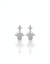 925 Sterling Silver Royal Floral Drop Earrings