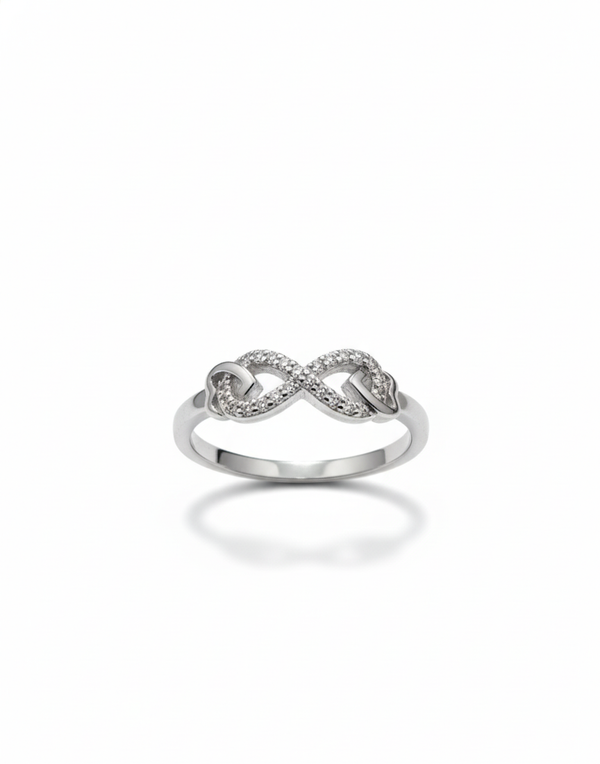 The Eternal Love Infinity Ring - 925 Sterling Silver