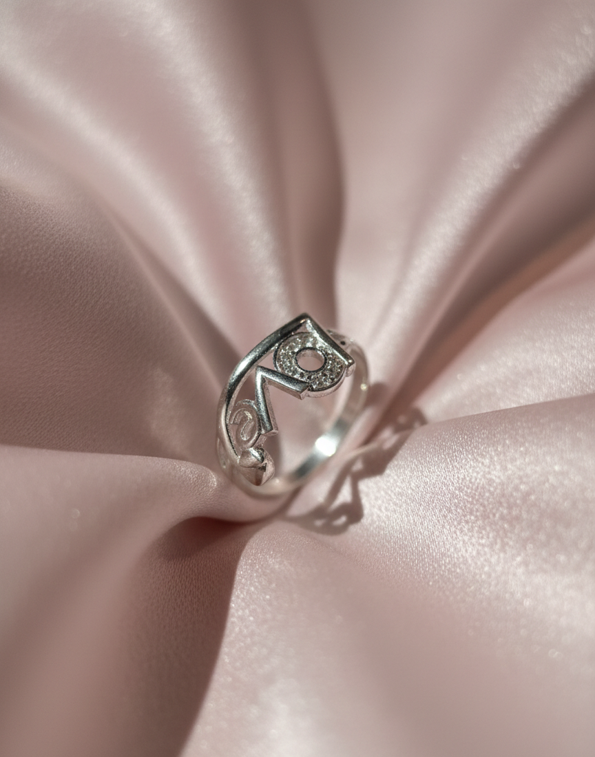 Arna's Silver – Eternal Love Statement Ring in 925 Sterling Silver