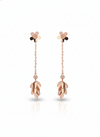 Ethereal Floral Tassel Studs in 925 Silver
