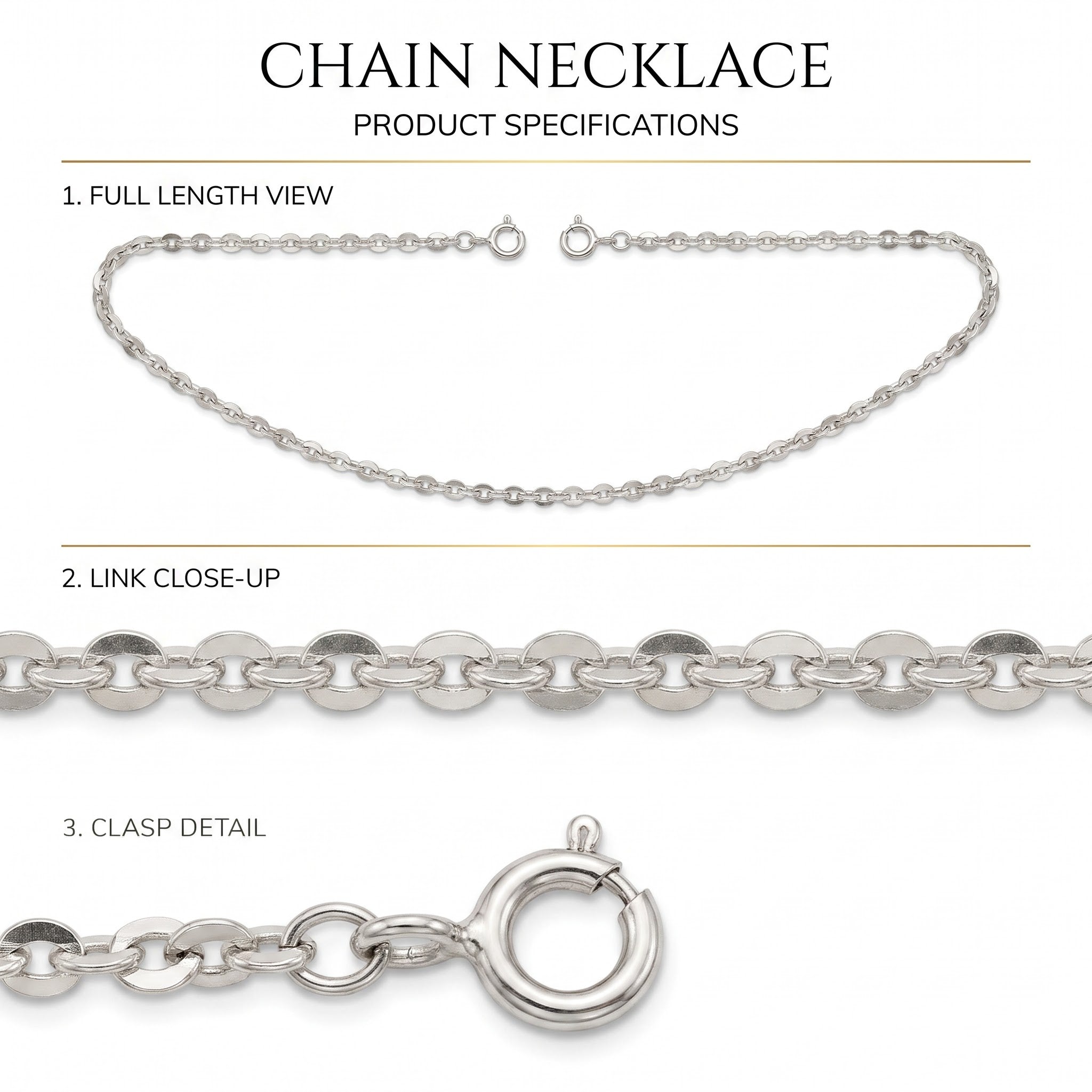 The Everyday Essential Premium Silver Link Chain by Arna's Silvers