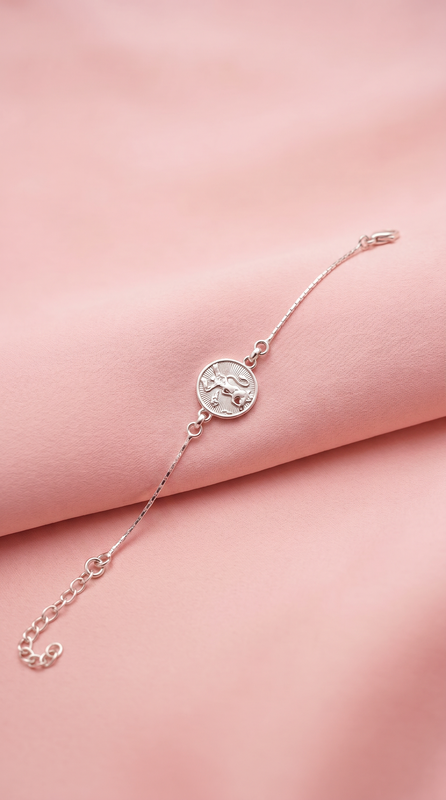 Premium Silver Lord hanuman Rakhi Bracelet
