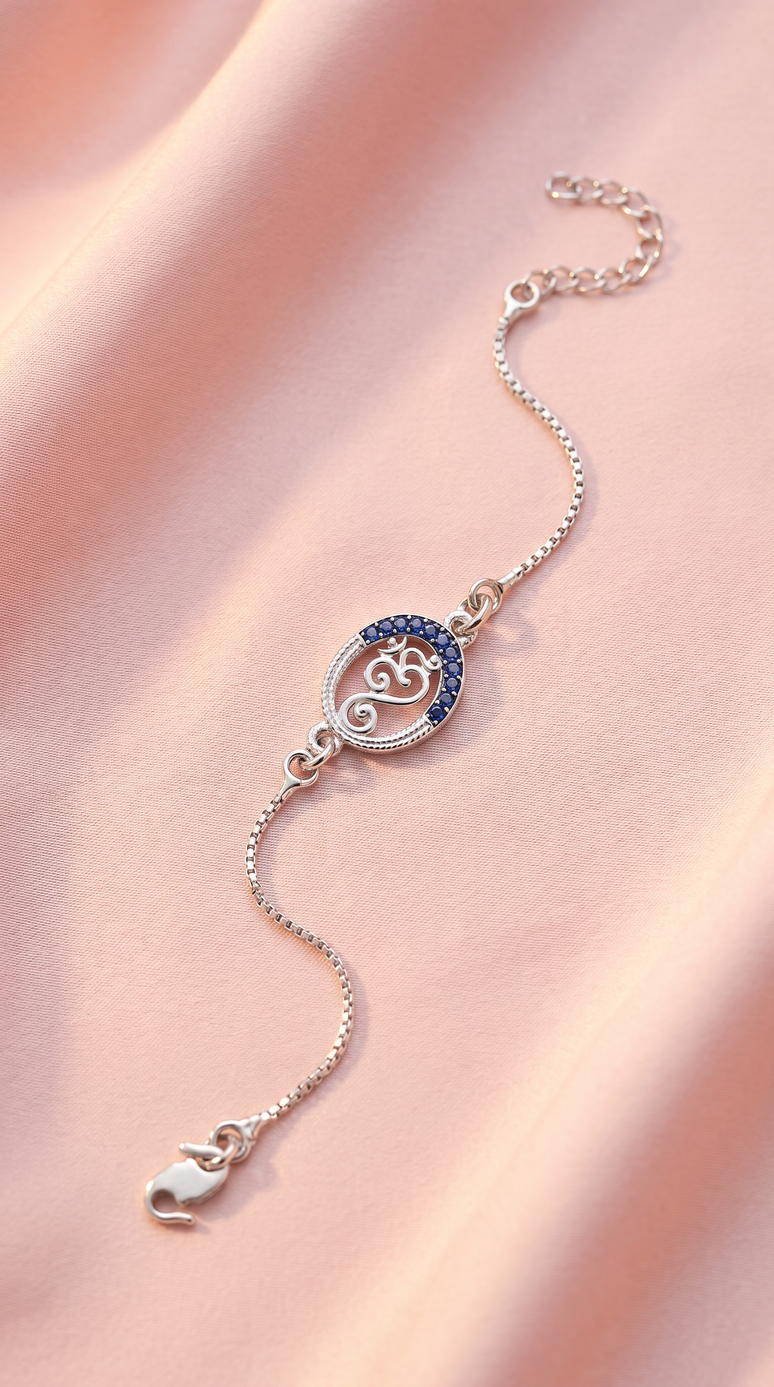 ARNASILVERS Premium  Silver Om Rakhi Bracelet