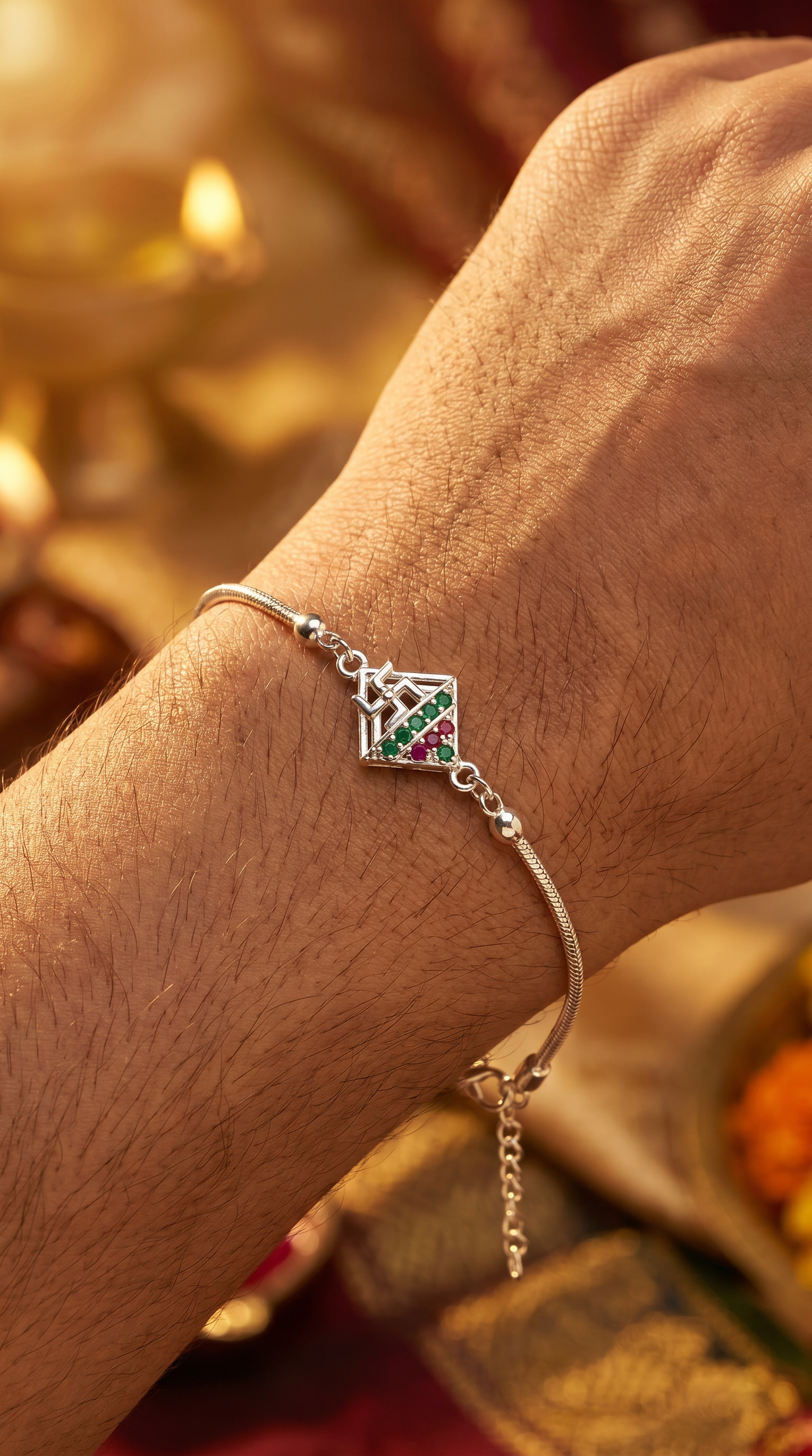 ARNASILVERS Premium  baby Rakhi Bracelet