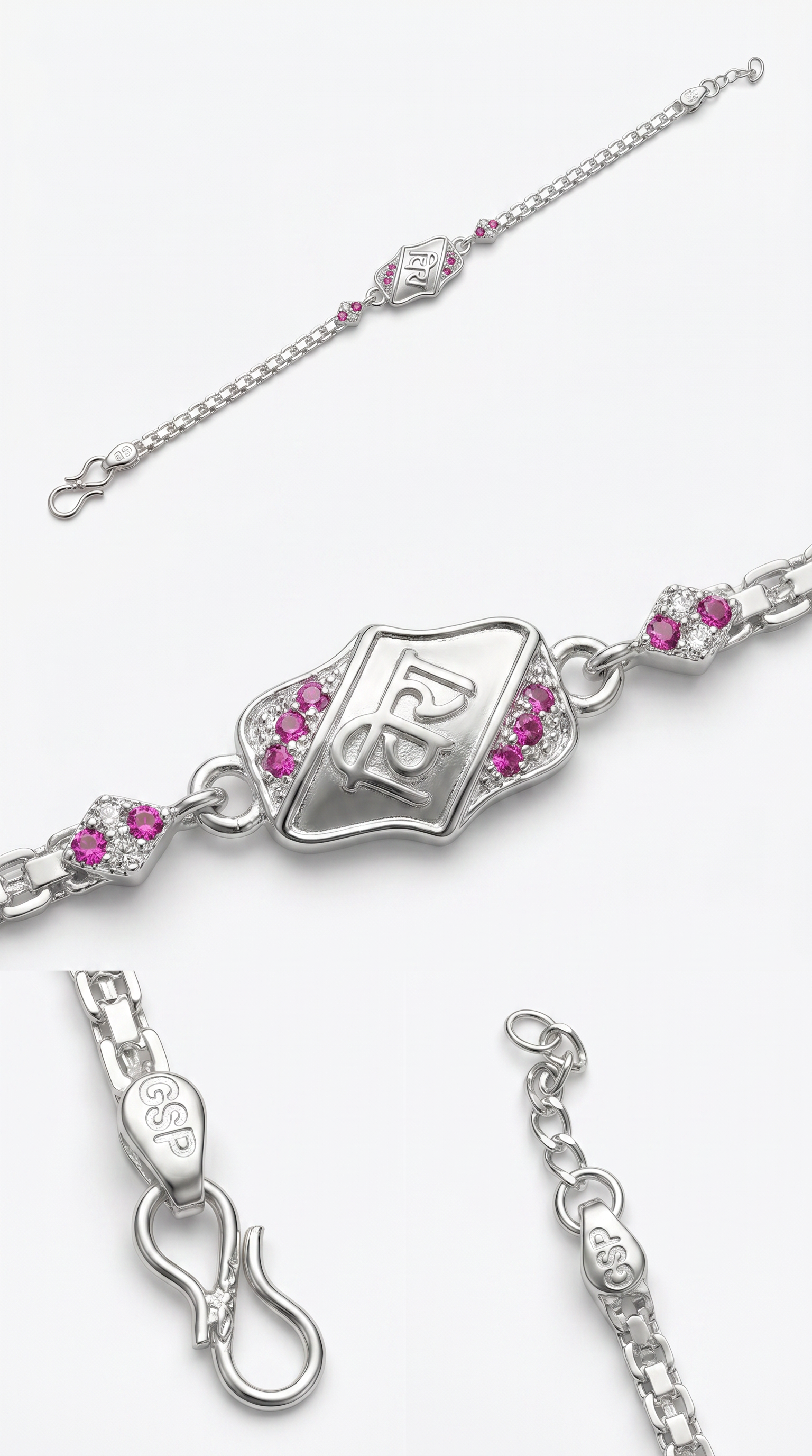 Premium 925 Silver Veera Rakhi Bracelet