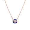 Blue Enamel Eye Necklace
