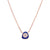 Blue Enamel Eye Necklace