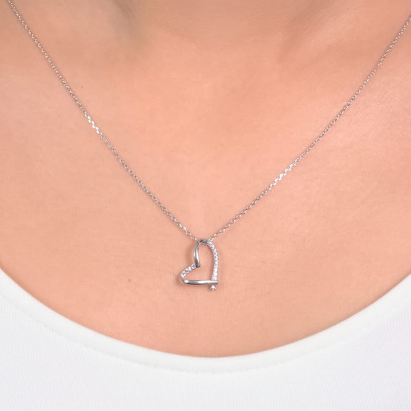 Floating Heart Necklace