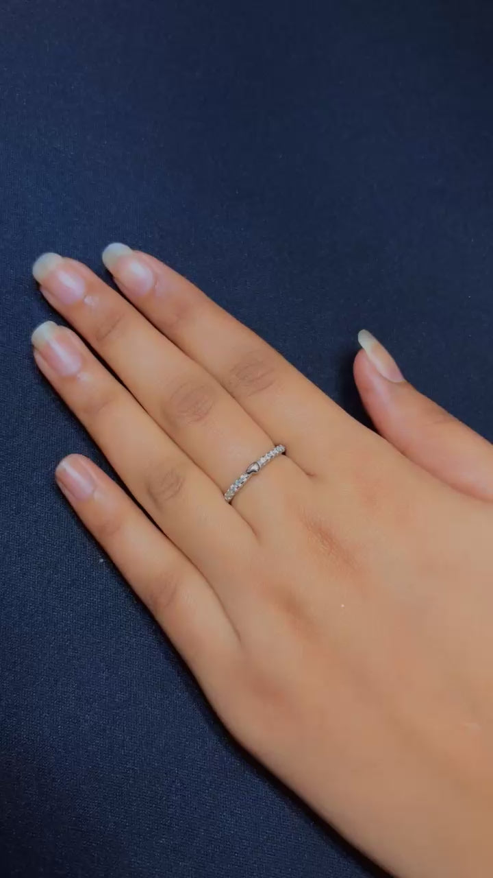 Arna's Silver – Eternal Love Heart & Soul Ring in 925 Sterling Silver