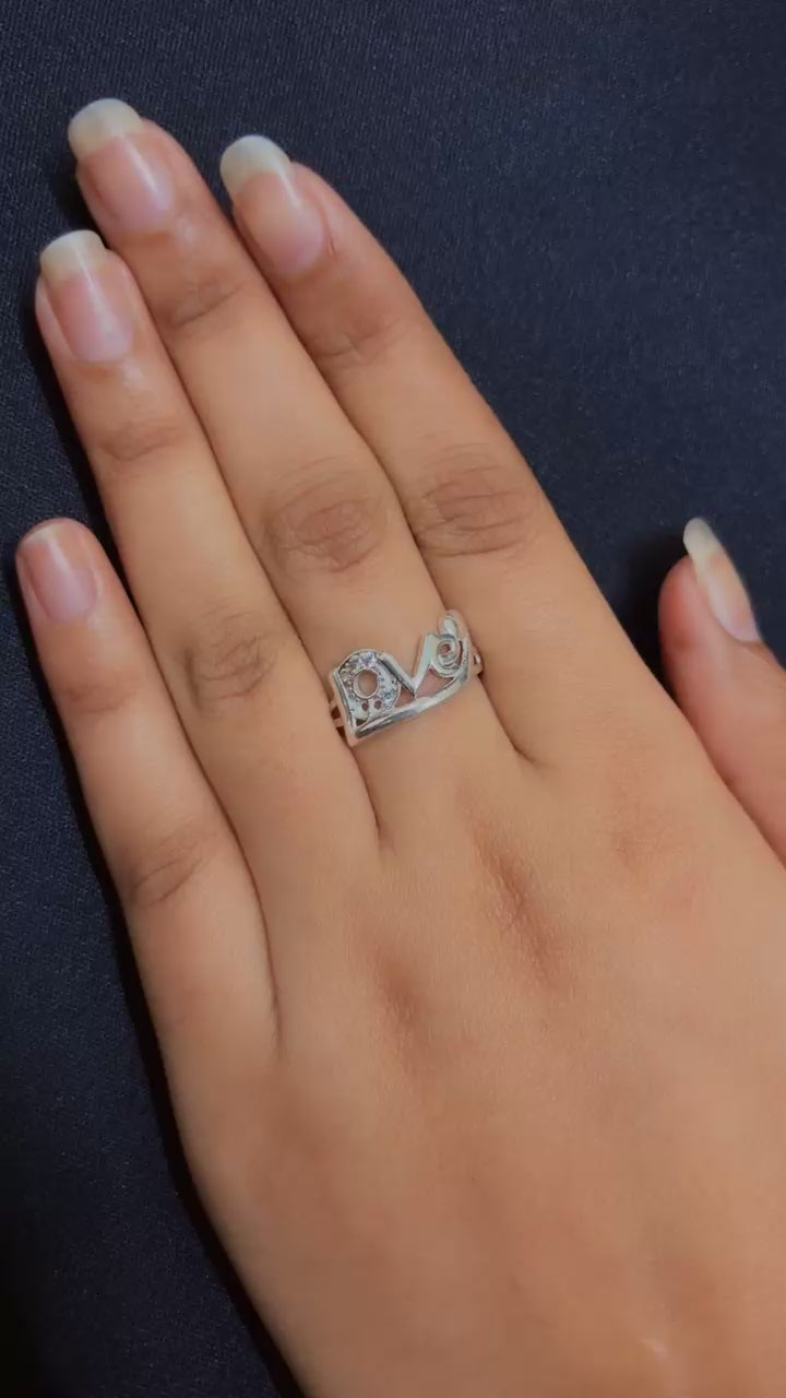 Arna's Silver – Eternal Love Statement Ring in 925 Sterling Silver