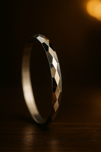 "925 Silver Hexa-Cut Kada"